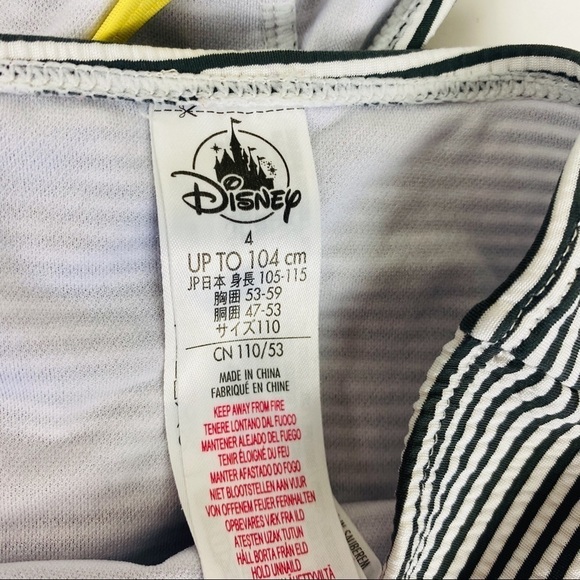 Disney Animators Collection Snow White Striped Tankini Size 4 - Picture 8 of 11